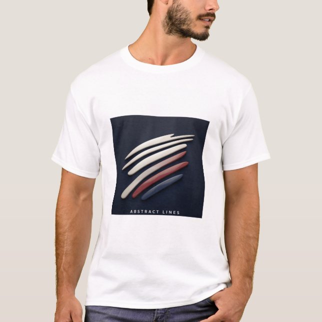 Camiseta T-shirt Abstract Lines (Frente)
