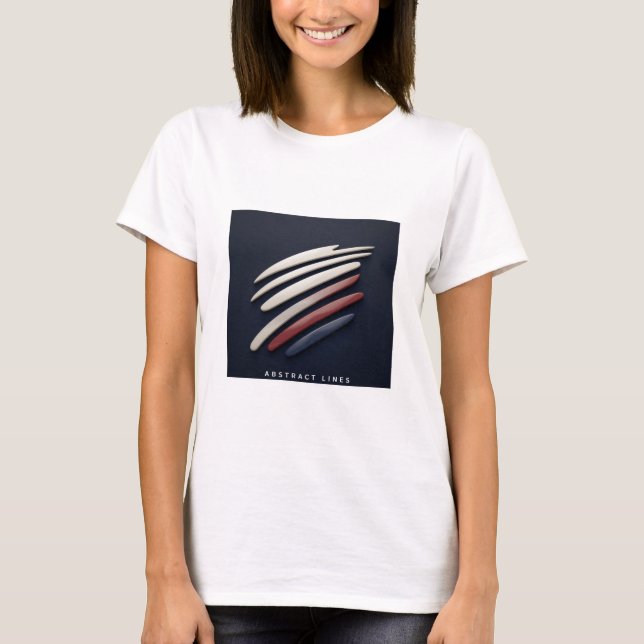 Camiseta T-shirt Abstract Lines (Frente)