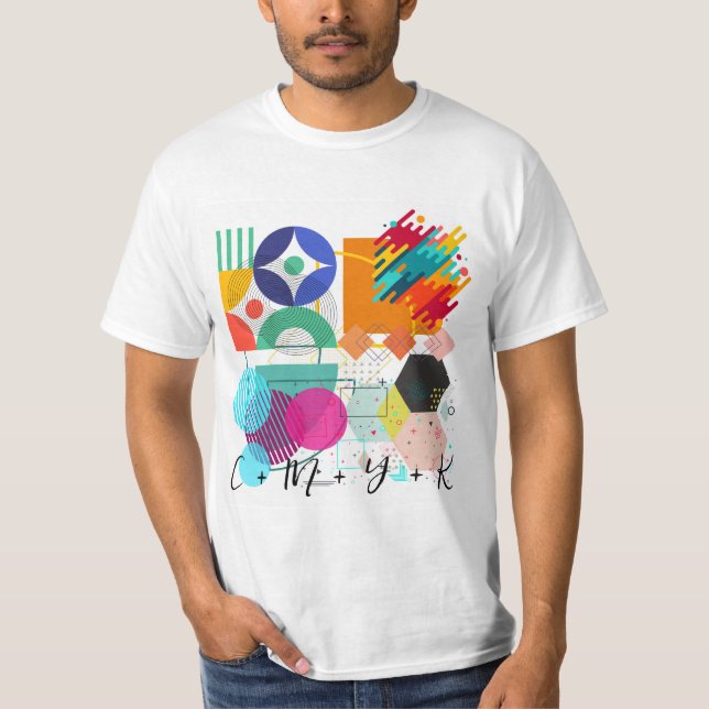 Camiseta T-shirt abstrato (Frente)