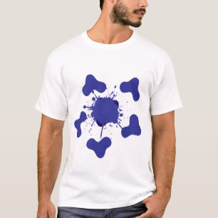 Camiseta T-Shirt abstrato Blue Splash Men