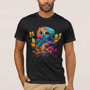 Camiseta T-Shirt ABSTRATO COLORFUL OWL