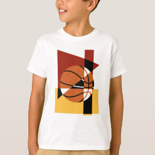 Camiseta T-shirt abstrato do basquetebol