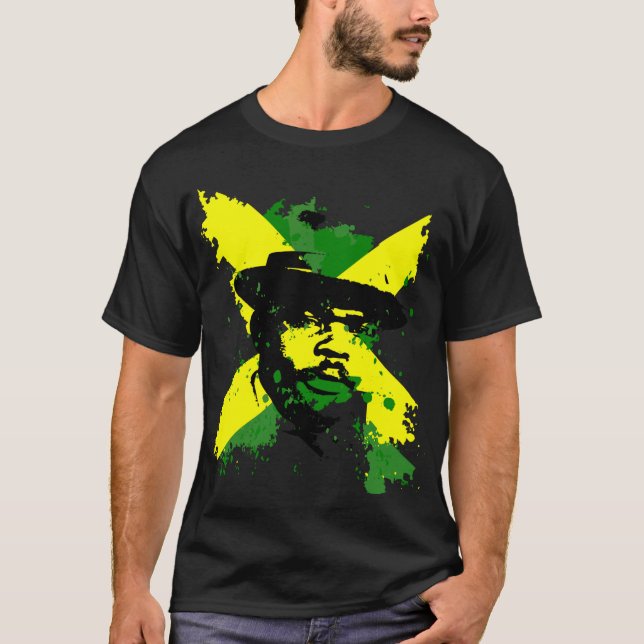 Camiseta T-shirt abstrato do Splatter da pintura de Garvey (Frente)