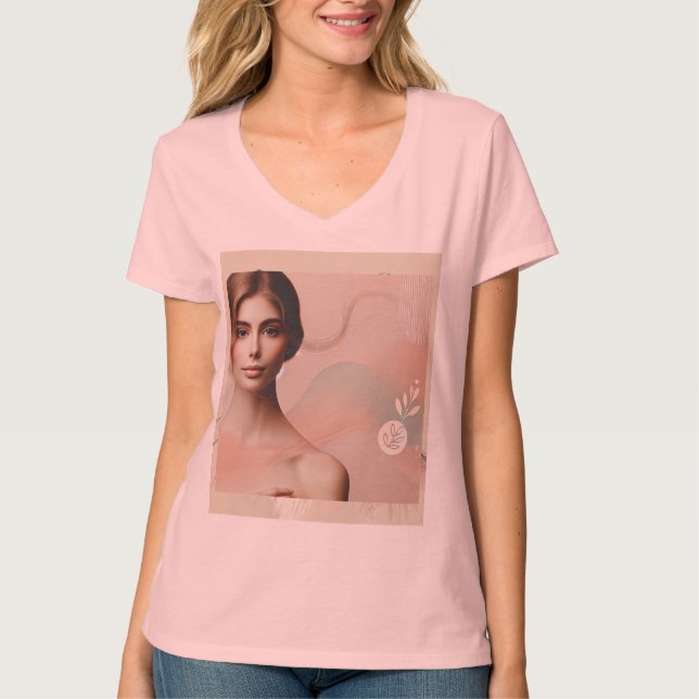 Camiseta T-Shirt Abstrato elegante - Estética moderna (Frente)