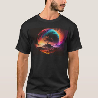 Camiseta T-Shirt abstrato natural colorido
