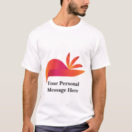 Camiseta T-shirt abstrato Orange Bird