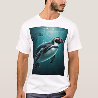 Camiseta T-Shirt Adorable Penguin Splash