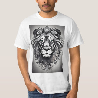 Camiseta T-shirt adorável para homens com leões design