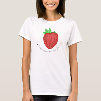 Camiseta T-Shirt adoro trazer o meu morango