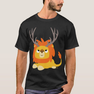 Camiseta T-shirt adulta de Leão Antlered Lion