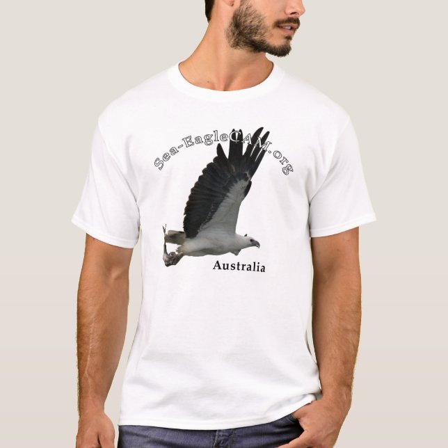 Camiseta T-shirt adulto de Mar-Eagle da pesca (Frente)