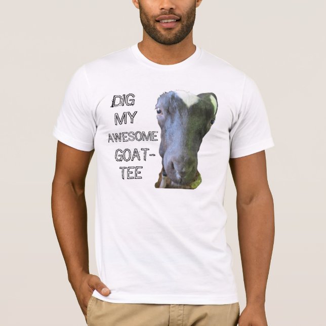 Camiseta T-Shirt Adulto "MY AWESOME GOAT-TEE" (Frente)