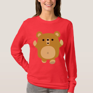 Camiseta T-shirt afectuoso das mulheres do urso dos