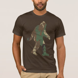 Camiseta T-shirt afligido de Camo Sasquatch