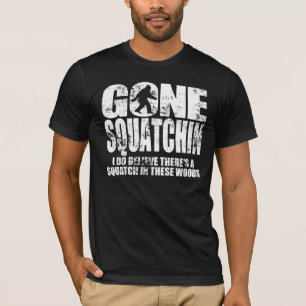 Camiseta T-shirt afligido Squatchin ido do design