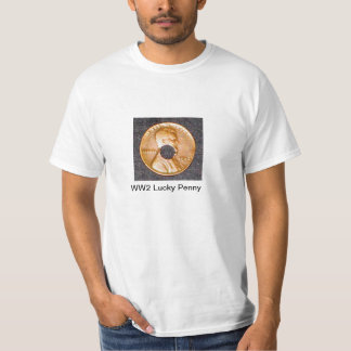 Camiseta T-shirt afortunado da moeda de um centavo da