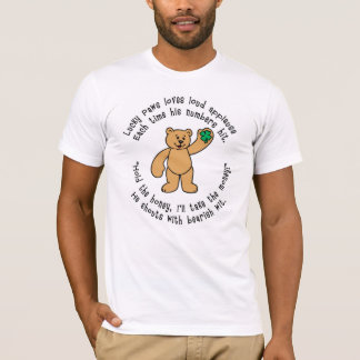 Camiseta T-shirt afortunado das patas