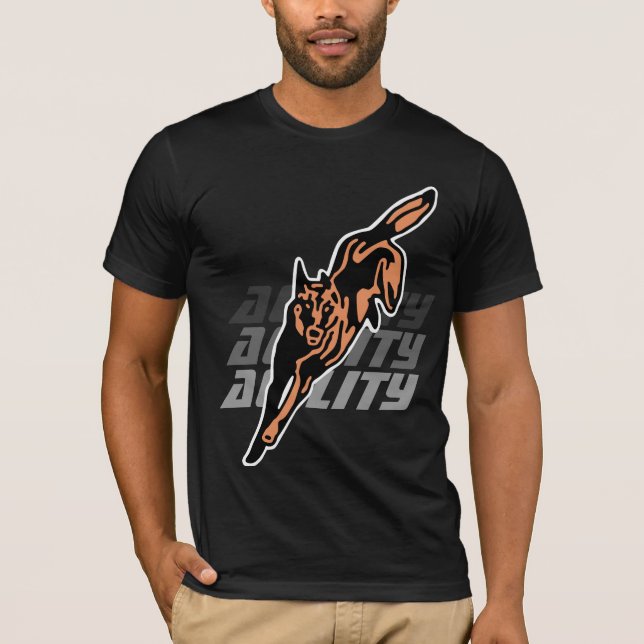 Camiseta t-shirt agility malinois (Frente)