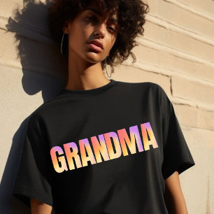 Camiseta T-Shirt agora avó do mundo nana gigi para