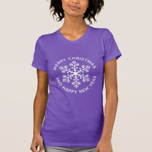 Camiseta T-Shirt Ajustado de Fenda Neve Branca