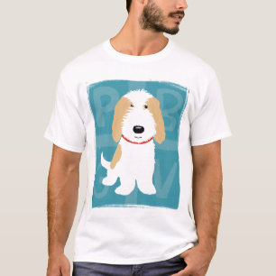 Camiseta T-shirt alaranjado & branco dos desenhos animados