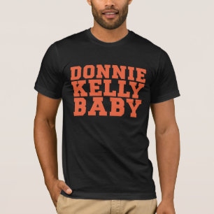 Camiseta T-shirt alaranjado e preto de DKB do basebol
