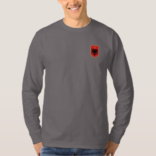 Camiseta T-shirt albanês da brasão