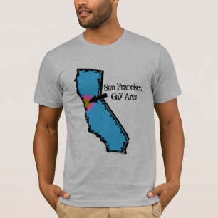 Camiseta T-shirt alegre da área de San Francisco