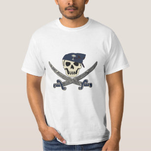 Camiseta T-shirt alegre de Roger do pirata de Carolina