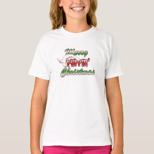 Camiseta T-shirt alegre do Natal de Flippin