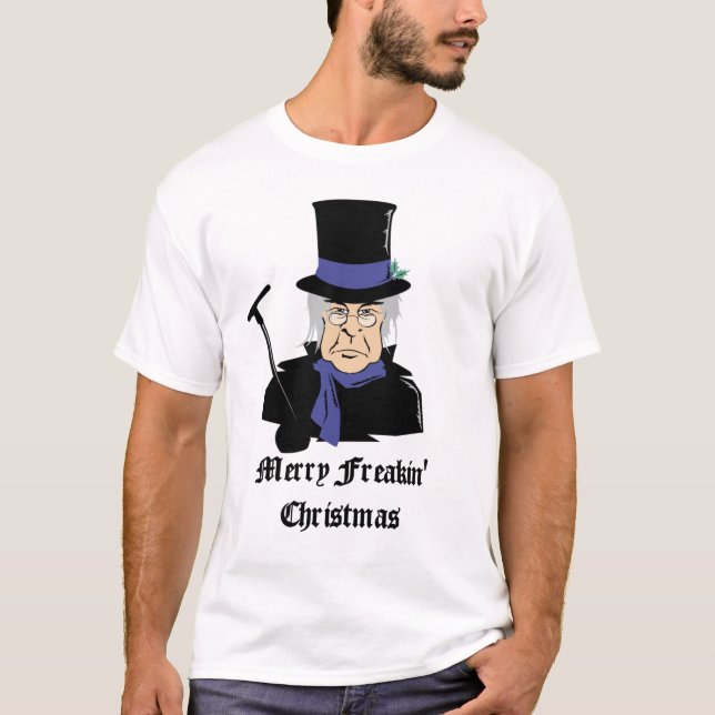 Camiseta T-shirt alegre do Natal de Freakin (Frente)