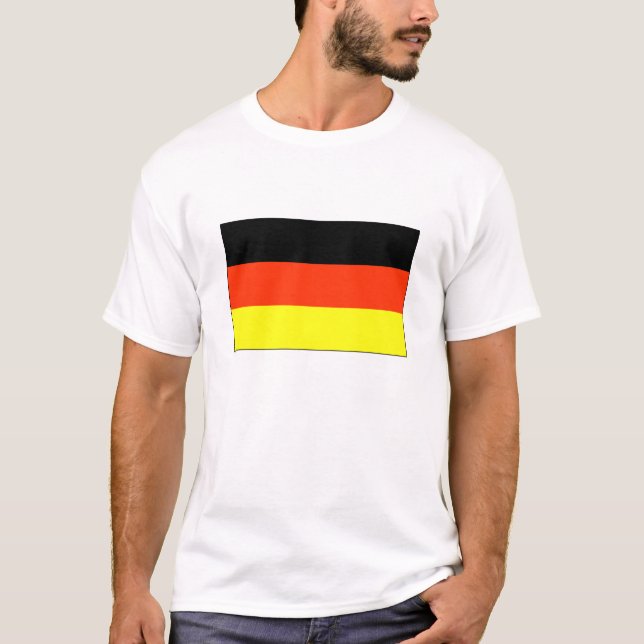 Camiseta T-shirt alemães e presentes da bandeira - (Frente)
