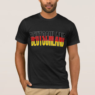 Camiseta T-shirt alemão da bandeira da alemanha