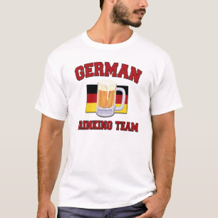 Camiseta T-shirt alemão da equipe do bebendo