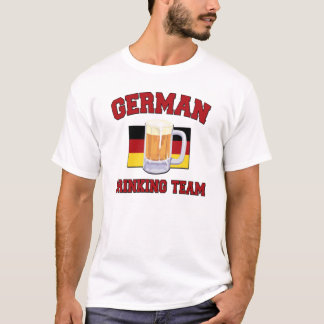 Camiseta T-shirt alemão da equipe do bebendo