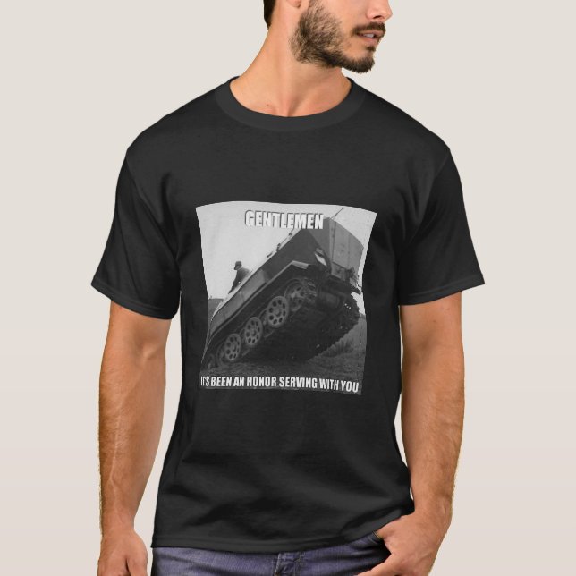Camiseta T-shirt alemão da Metade-trilha WW2 (Frente)