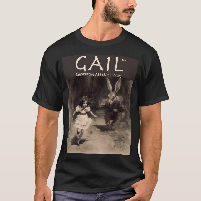 Camiseta T-shirt - "Alice & seu Coelho" (Frente)