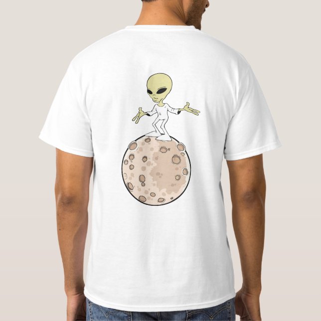 Camiseta T-shirt “Alien sobre o seu planeta " (Verso)