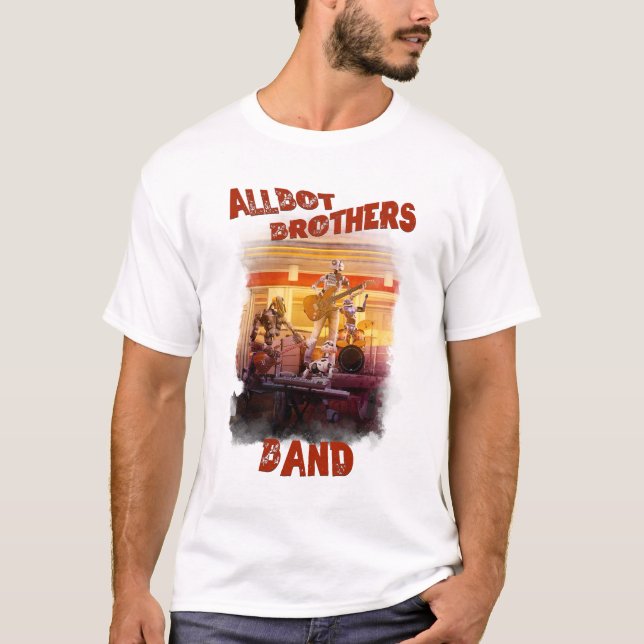 Camiseta T-shirt allbot brothers banda / conserto de discos (Frente)