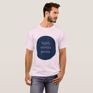 Camiseta T-shirt altamente sensível da pessoa