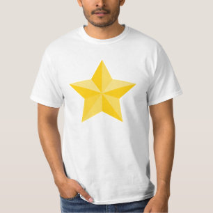 Camiseta T-shirt amarelo da estrela