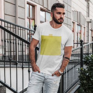 Camiseta T-shirt amarelo dos homens da nota de post-it