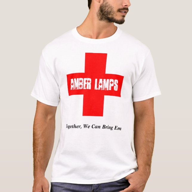 Camiseta T-shirt ambarino das lâmpadas (Frente)