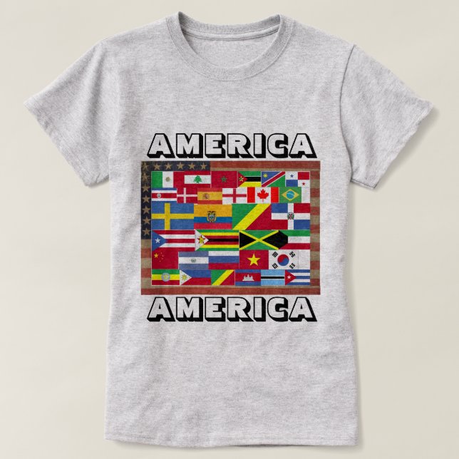 Camiseta T-Shirt AMÉRICA AMÉRICA (Frente do Design)