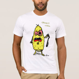 Camiseta T-shirt americano adulto do roupa do milho Ornery