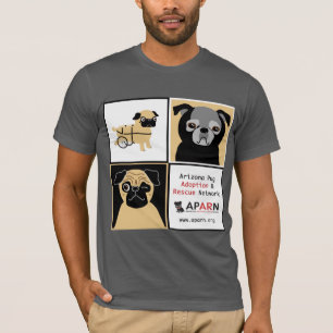 Camiseta T-shirt americano básico do roupa dos Pugs do