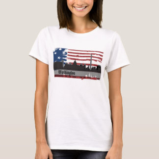 Camiseta T-shirt americano da arquitectura da cidade das