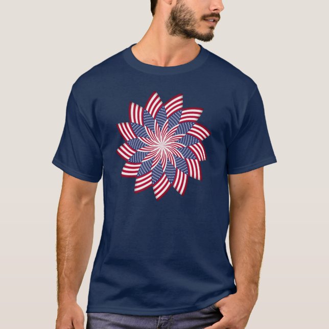 Camiseta T-shirt americano da obscuridade do Pinwheel (Frente)