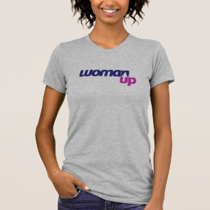 Camiseta T-shirt americano de WomanUp do roupa em cinzas da