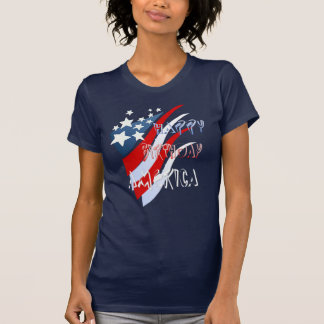 Camiseta T-shirt americano do aniversário